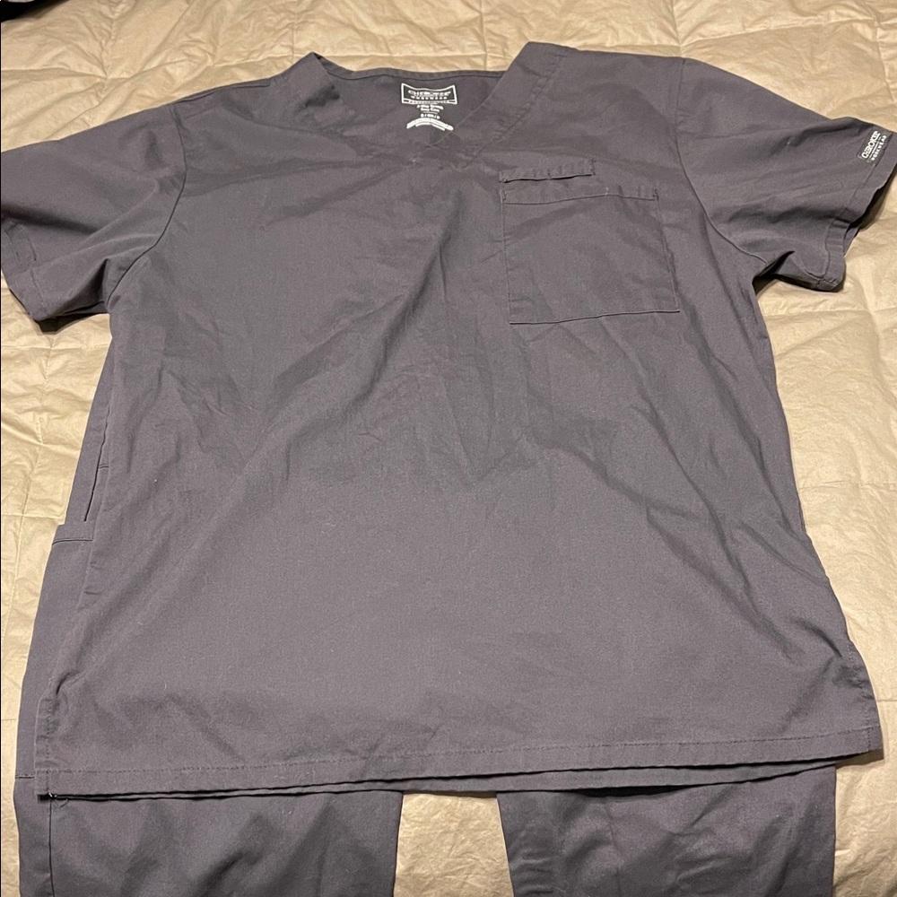 Men’s Cherokee Charcoal gray Scrub Set